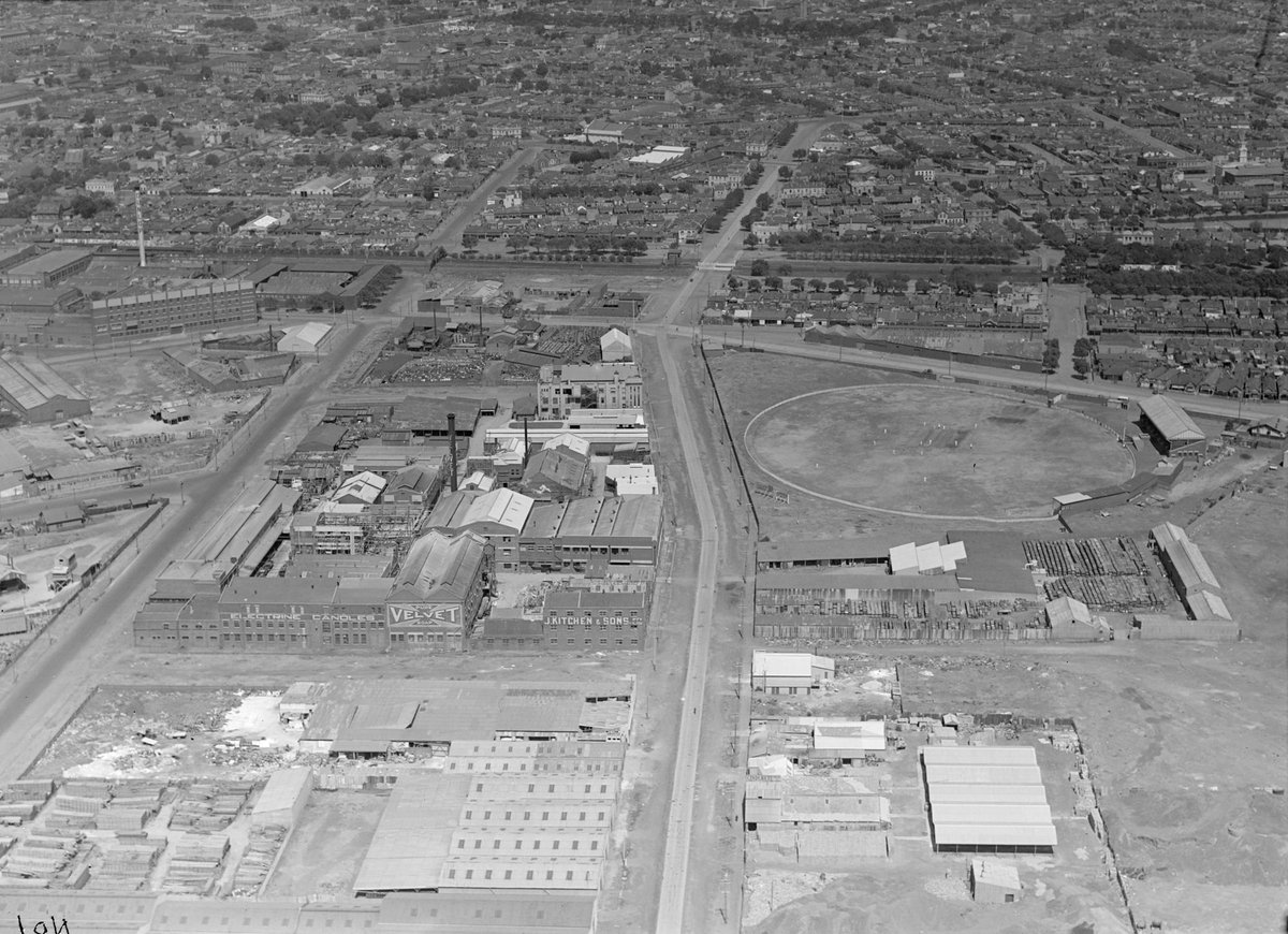 Factories of J. Kitchen & Sons, manufacturers, in area bounded by Ingles, Munro and Boundary Streets, Port Melbourne (1939)