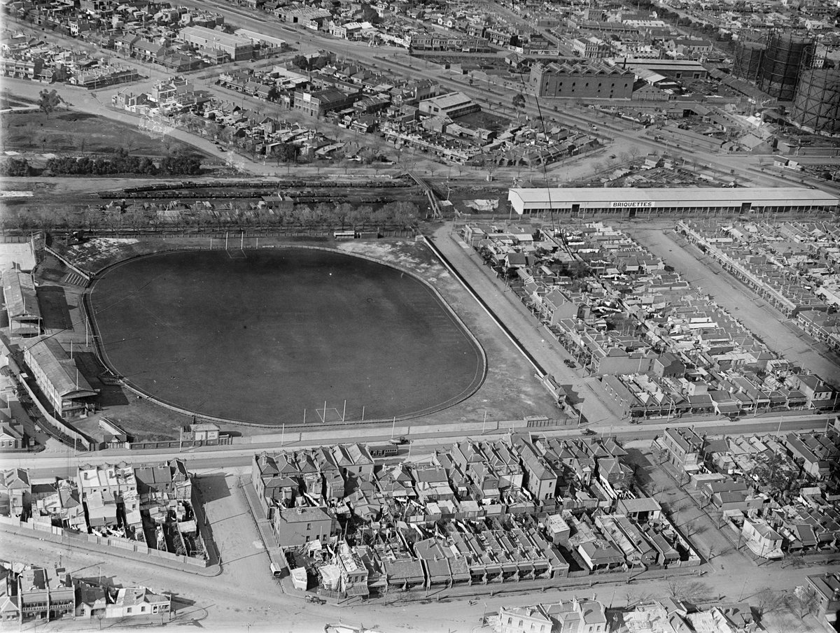 Football ground in Brunswick Street North Fitzroy now known as Fitzroy Community Oval, Fitzroy North (1925–35)