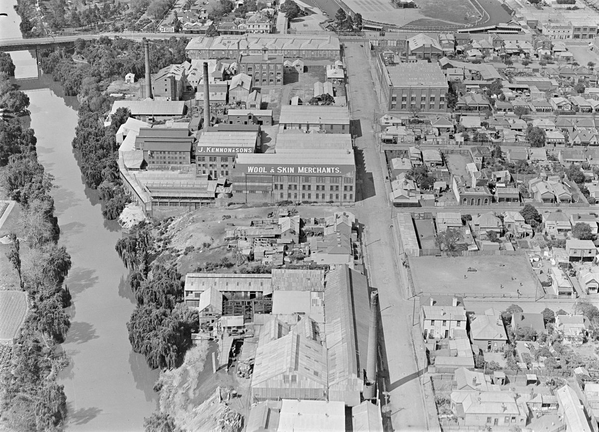 Richmond, showing J. Kennon and Sons, tanners and hide merchants, River Street. Hawthorn bridge u.l (1928)
