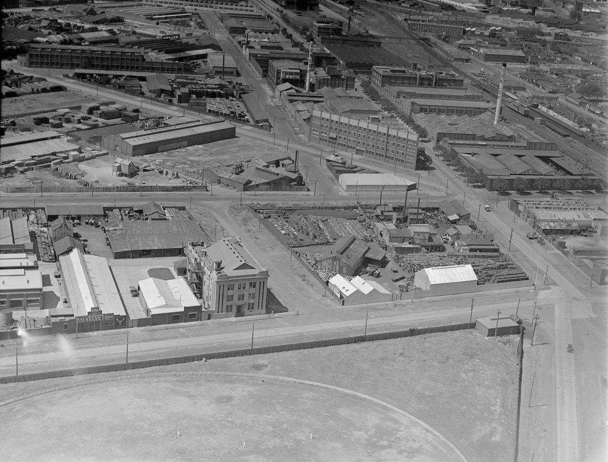 Factories of J. Kitchen & Sons, manufacturers, in area bounded by Ingles, Munro and Boundary Streets, Port Melbourne (1939)