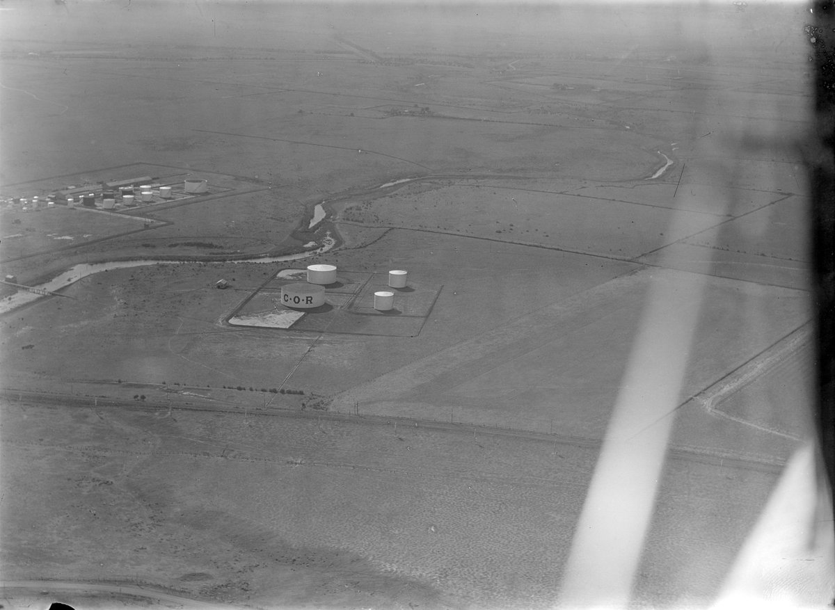 Tanks in Spotswood area bearing name C.O.R (c. 1933)