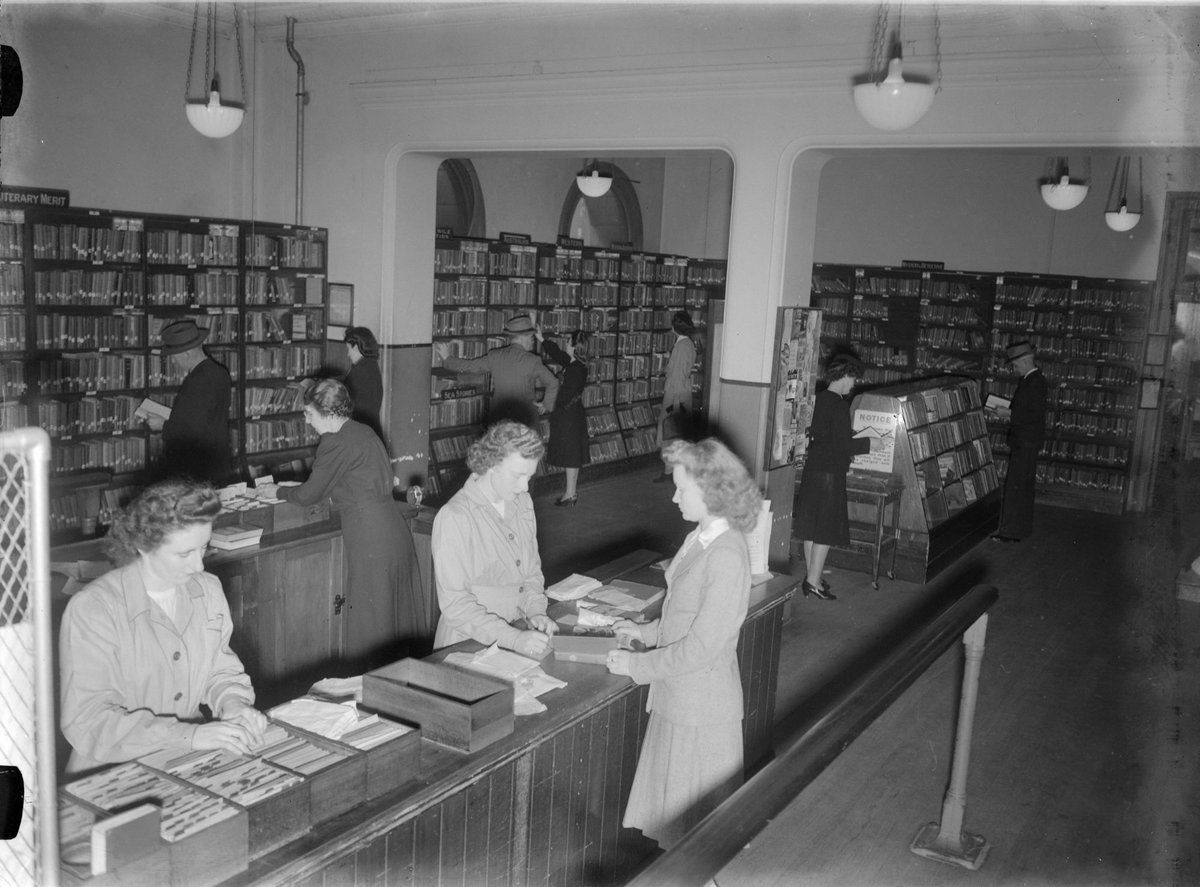 V.R.I Library (possibly Victorian Railways Institute Library), Melbourne (1947)