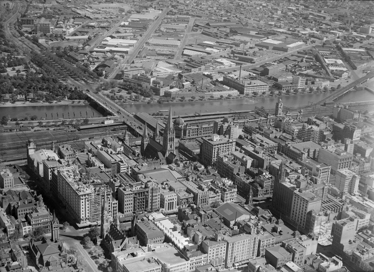 Aerial View of Melbourne, South Melbourne (1938–39)