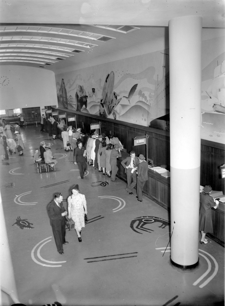 Tourist Bureau Interior, Collins St, Melbourne, Melbourne City (1945)