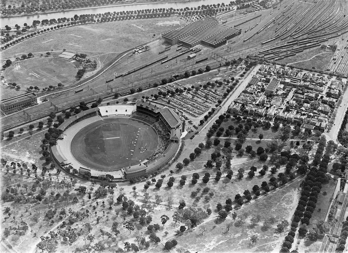 Melbourne Cricket Ground (MCG), Jolimont and Rail Yards, East Melbourne (1931)