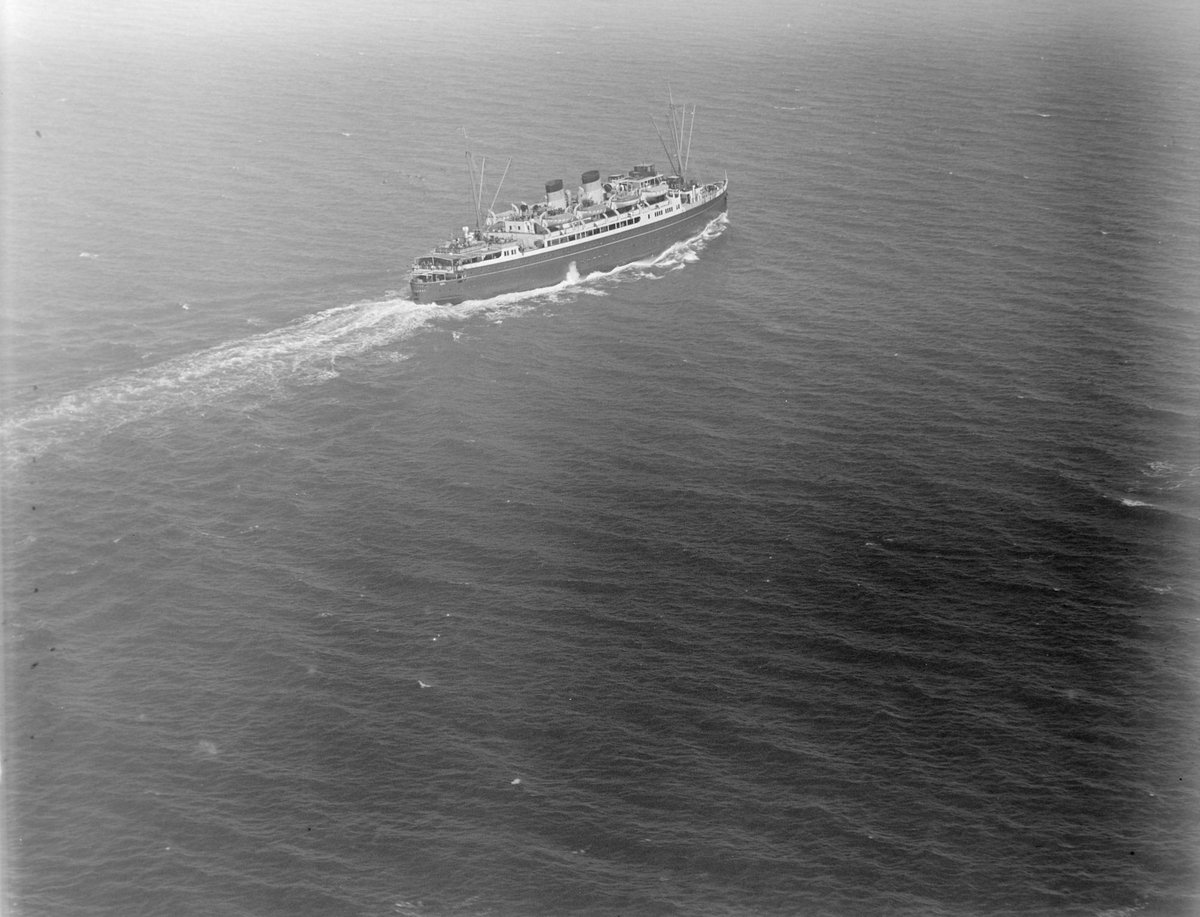 Passenger ship, possibly in Port Phillip Bay (c. 1938)