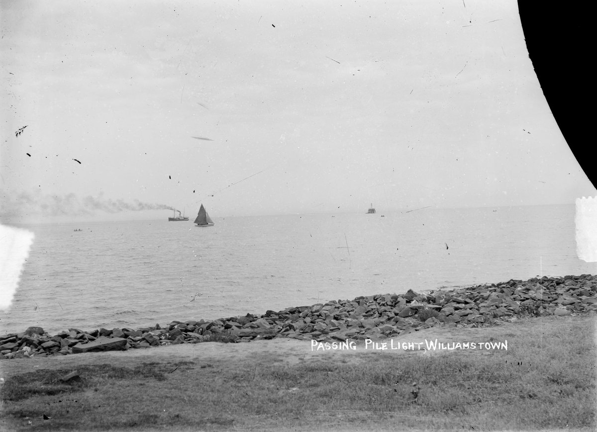 Passing pile light, [Point Gellibrand], Williamstown [Vic.] (1900–30)