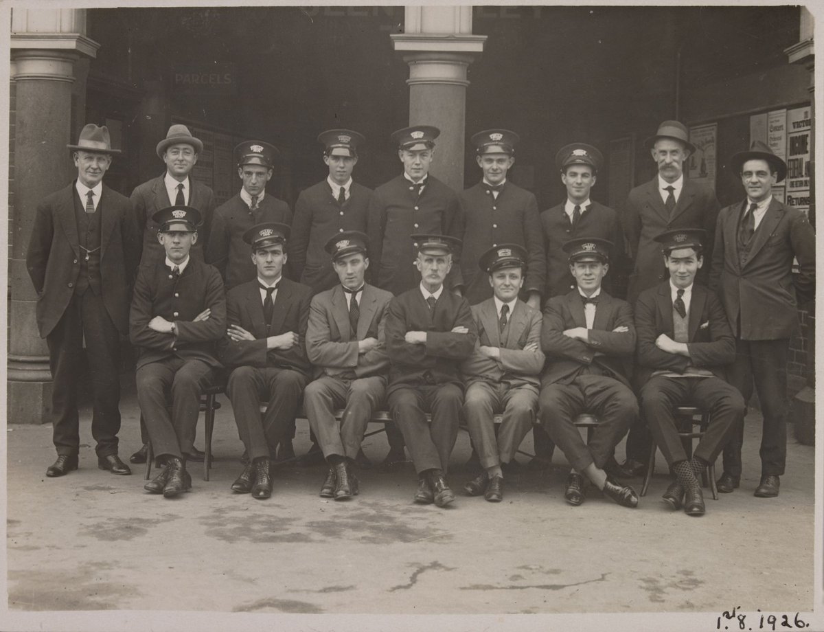 Staff at Footscray Railway Station (1926)