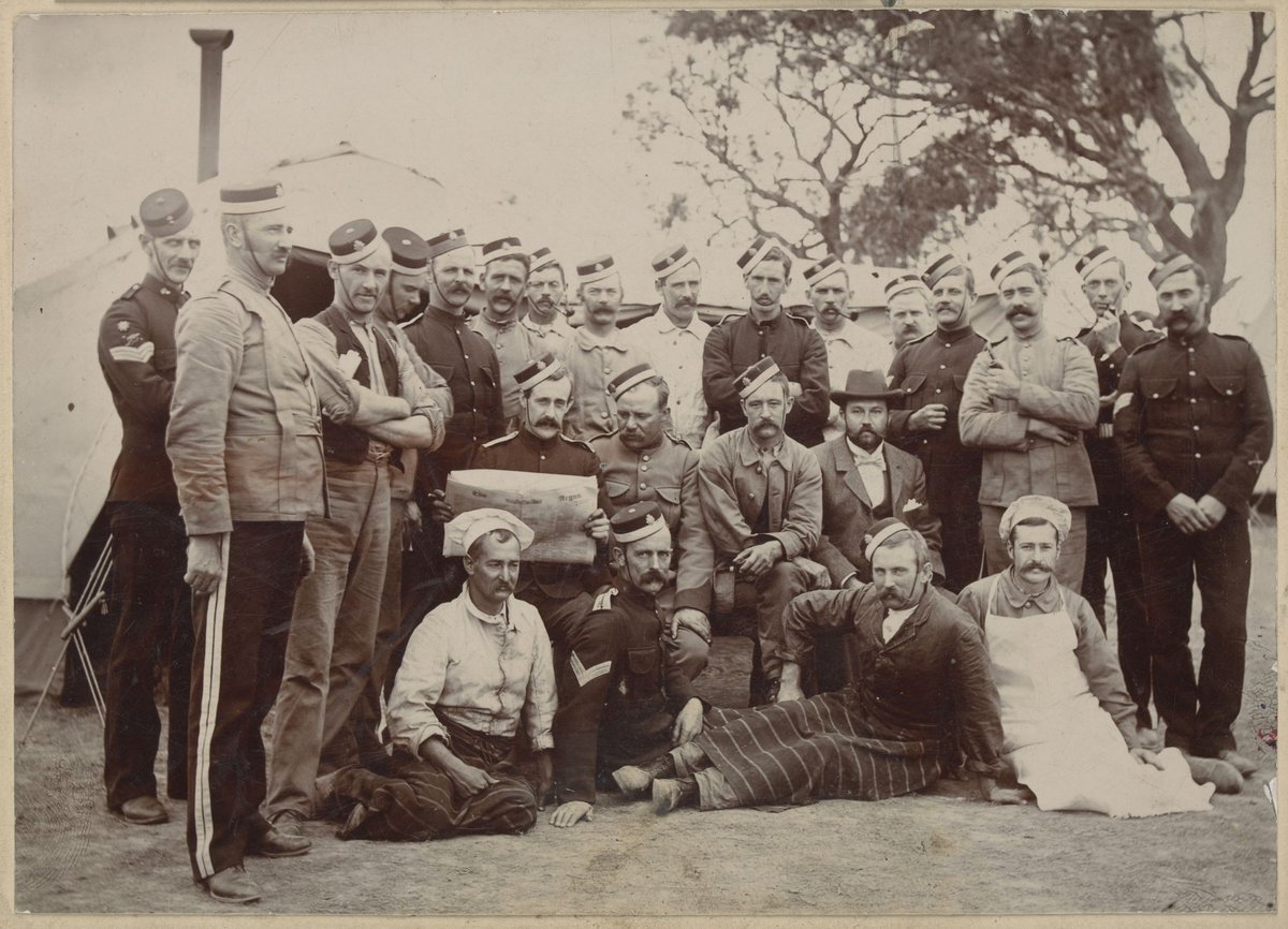 Portion of Army Service Corps at the Melbourne Show Grounds, May 1901