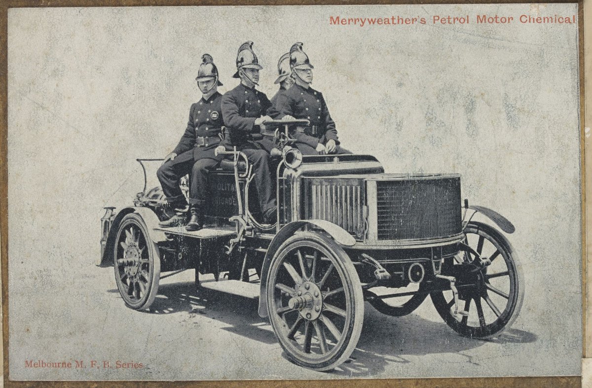 Eight images related to the Metropolitan Fire Brigade, Melbourne (1900–26)