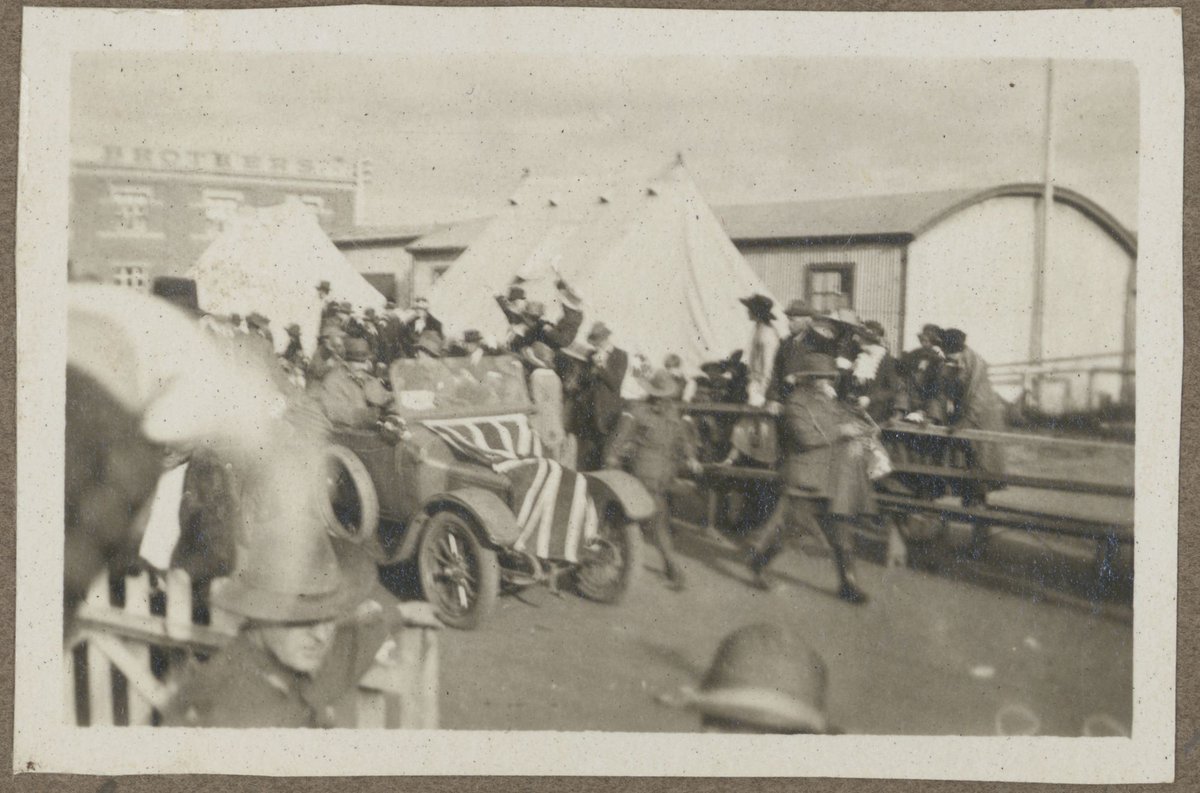 Will Booth just arrived with Frank from the Prinz Ludwig Port Melbourne, Victoria (1919)