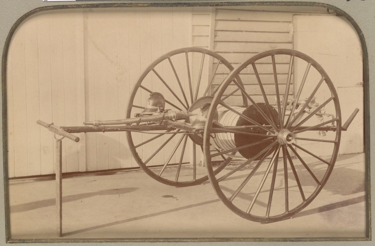 Presented to G. Butlin on disbandment of the Footscray Volunteer Fire Brigade (1891)