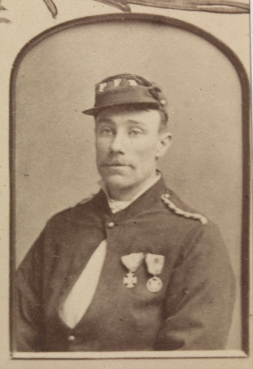 Presented to Captain Hugh Morris by the members of the Footscray Volunteer Fire Brigade (1884)