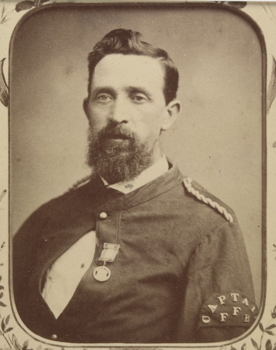 Presented to Captain Hugh Morris by the members of the Footscray Volunteer Fire Brigade (1884)