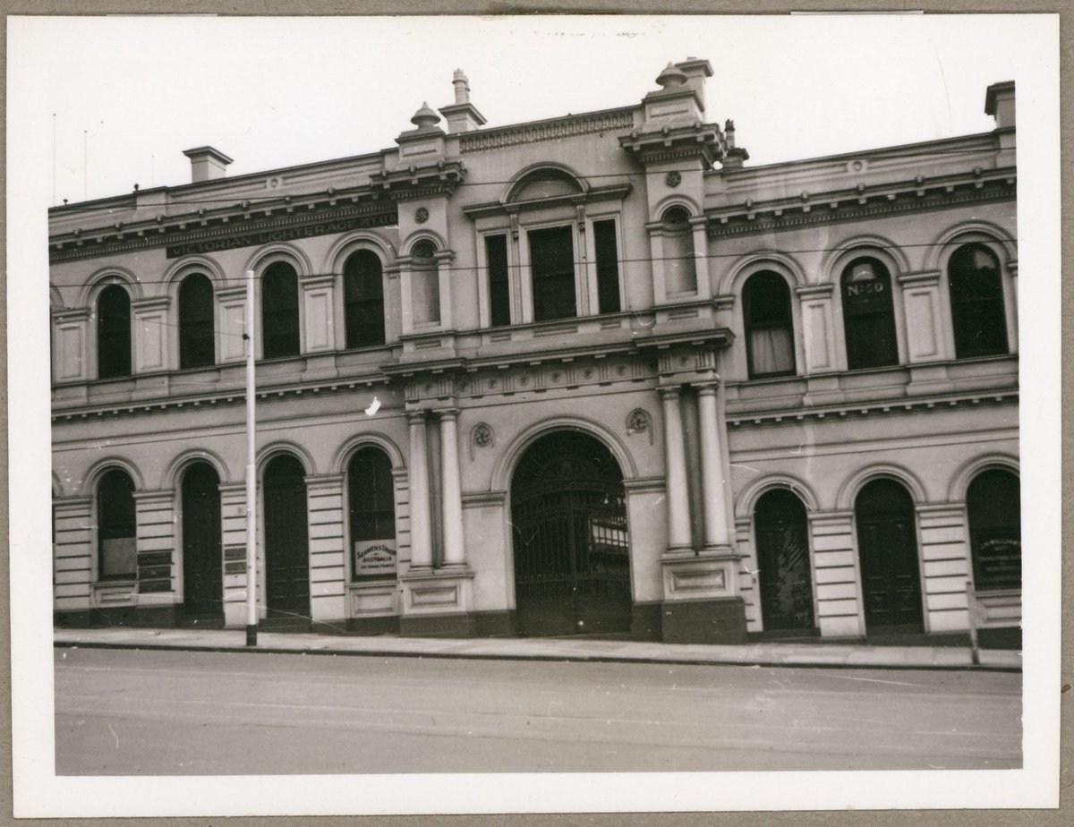 Western Market buildings, cnr of Flinders Lane and William Street Melbourne, Vic, Melbourne City (1949)