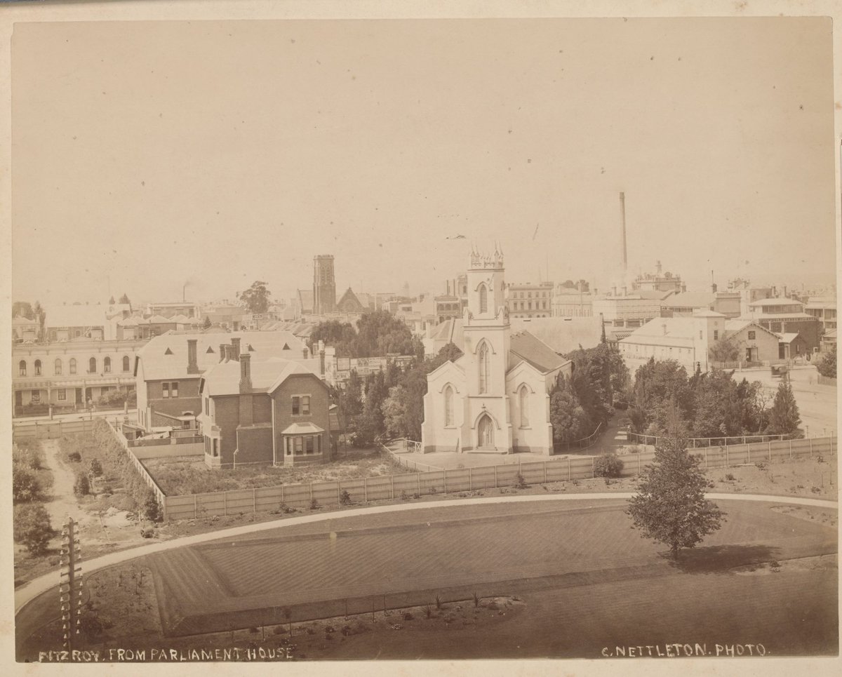 Fitzroy from Parliament House [Vic.], East Melbourne (1880s)