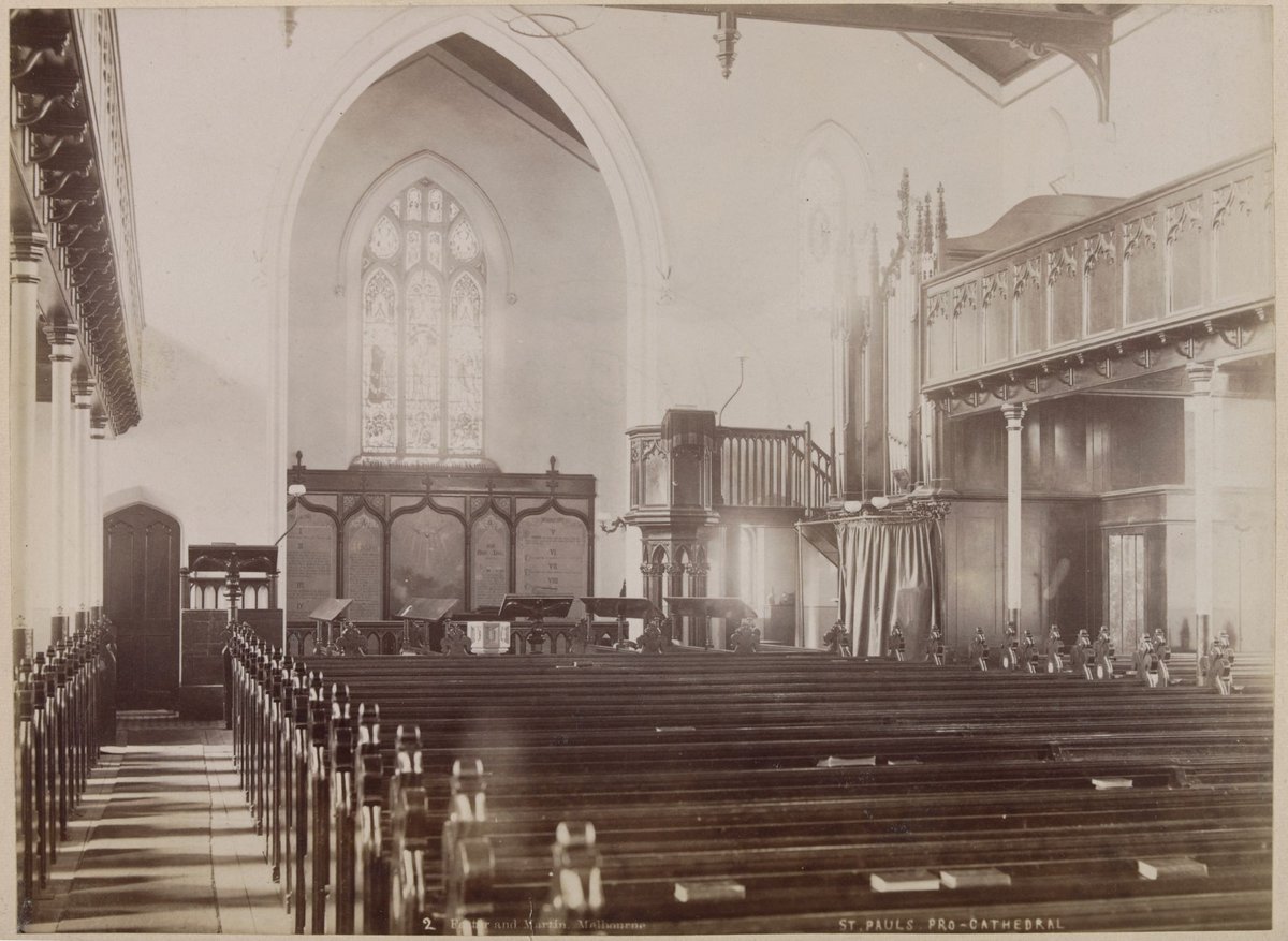 Old St. Paul's Cathedral, Melbourne, Melbourne City (c. 1885)