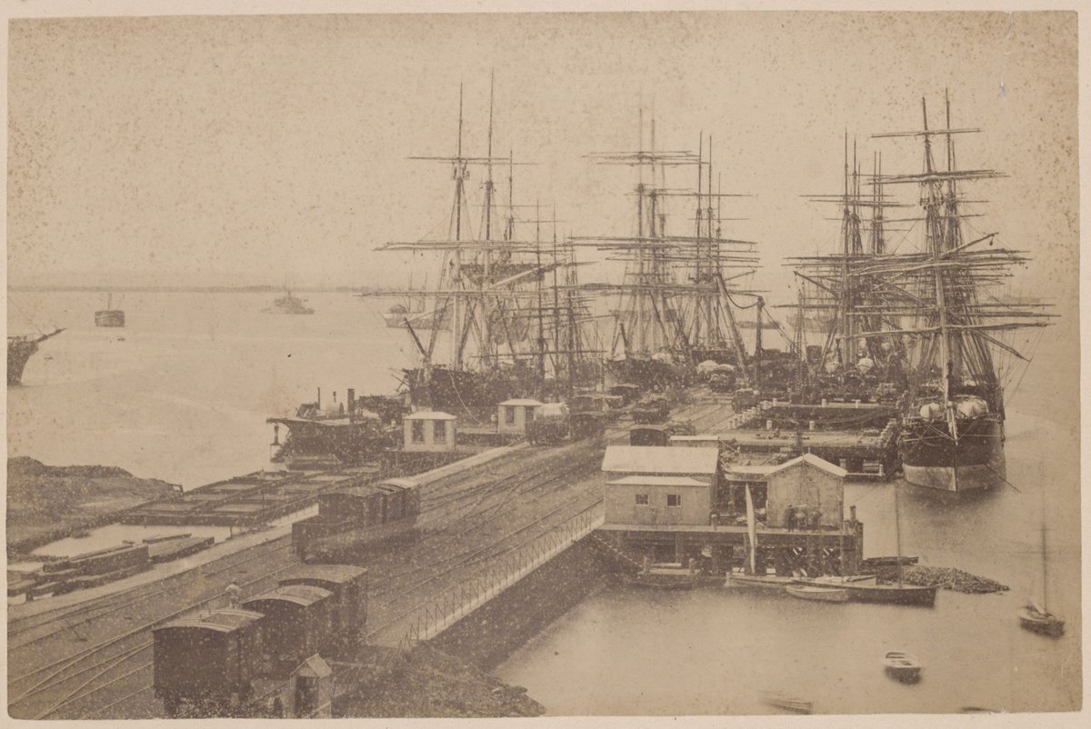 Railway Pier Williamstown Australia, Port Melbourne (c. 1885)