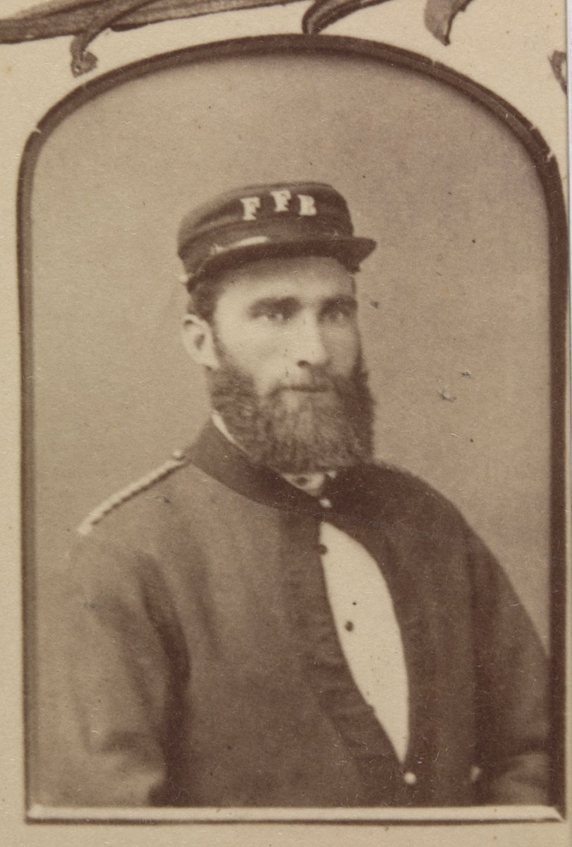 Presented to Captain Hugh Morris by the members of the Footscray Volunteer Fire Brigade (1884)