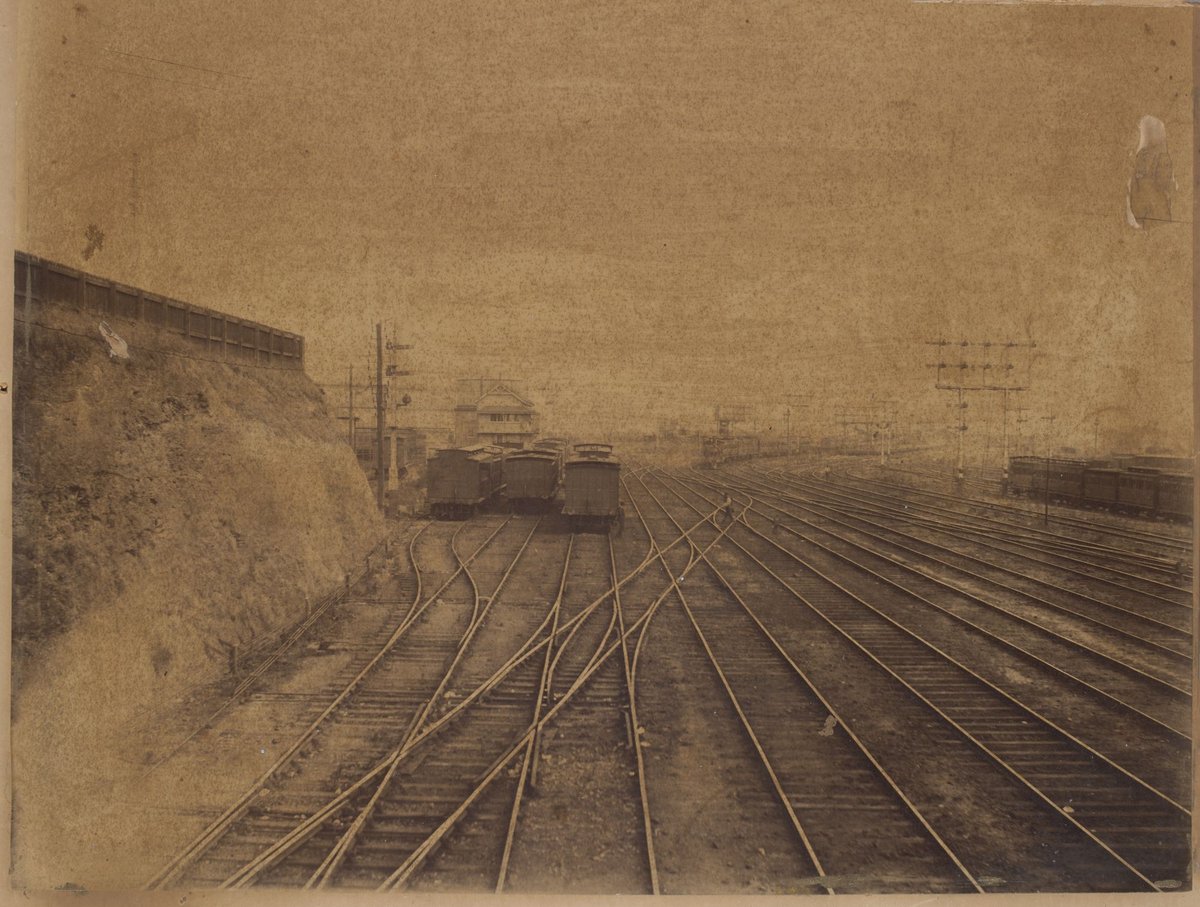 Early Melbourne goods yard (c. 1890)