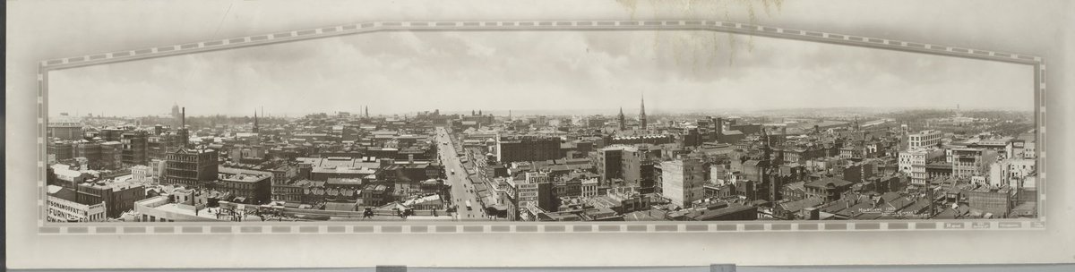Melbourne 1920, showing Bourke Street, Melbourne City