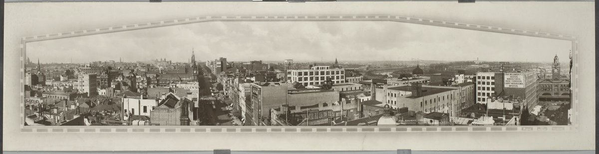 Melbourne 1920, showing Elizabeth and Collins Street, Melbourne City