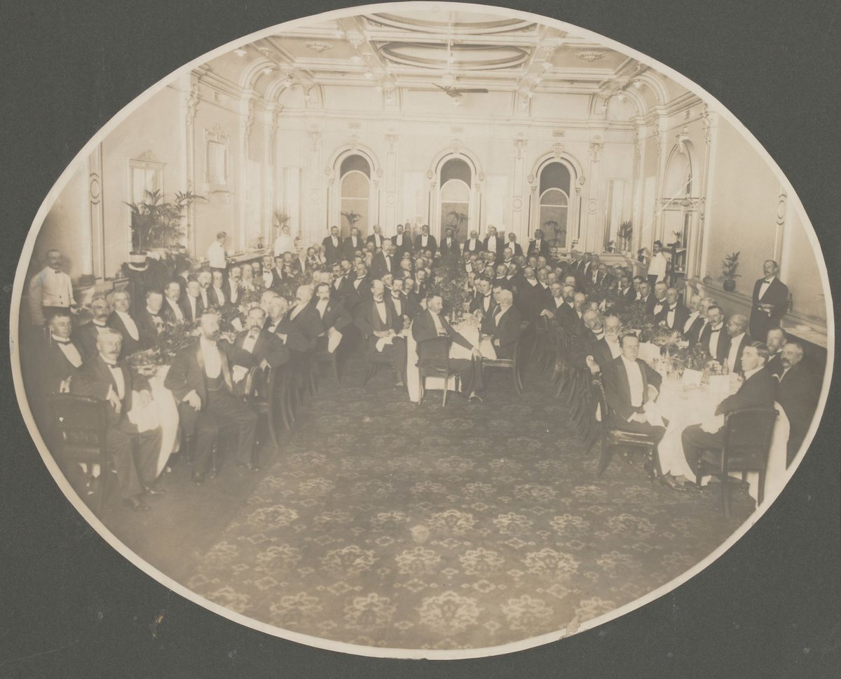 Diners at Jubilee Dinner held at Grand Hotel, Melbourne, 31st March, 1909
