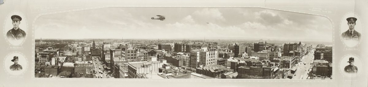 Melbourne 1920, showing Bourke and Elizabeth Street, Melbourne City
