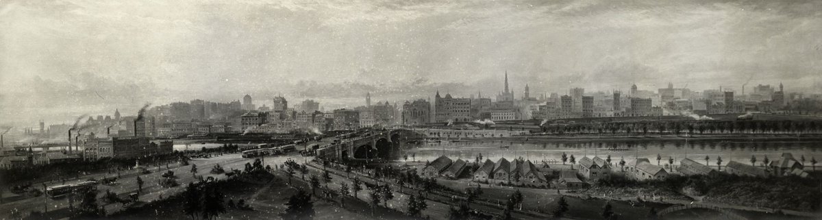 View of Melbourne across the Yarra River, 1905, Melbourne City