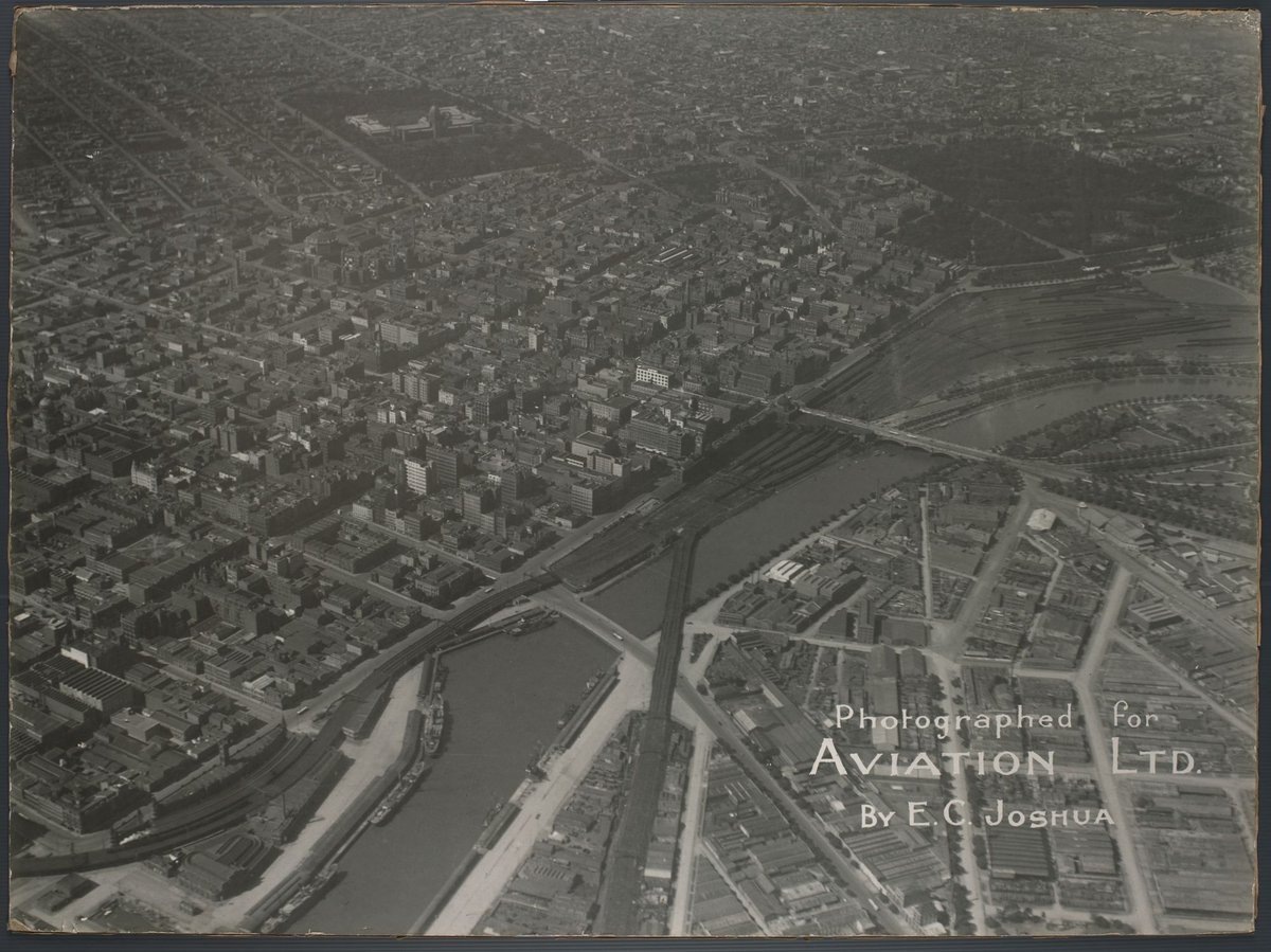 Aerial view of Melbourne (c. 1920)