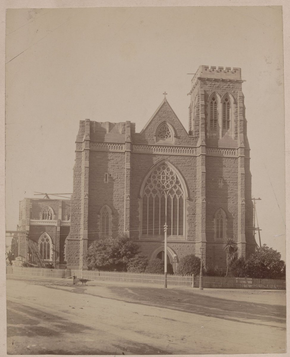 St. Patrick's Cathedral under construction, East Melbourne (c. 1880)