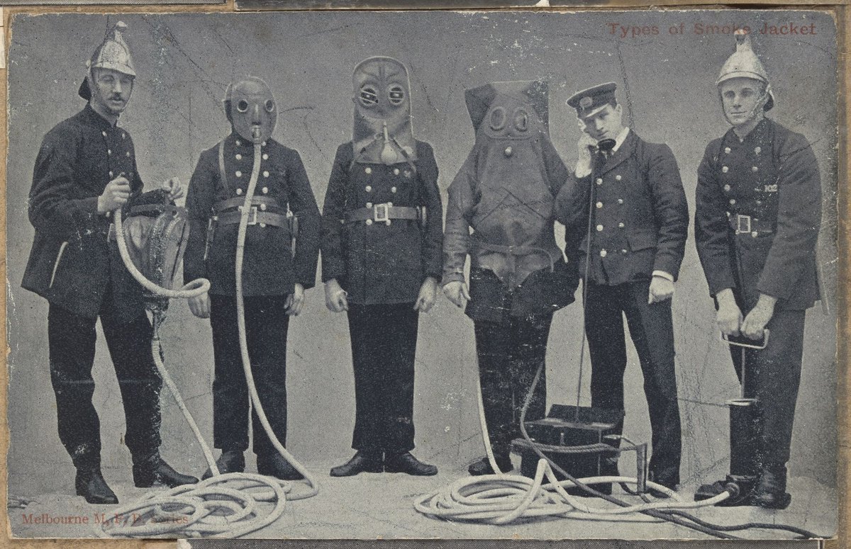 Scenes at Melbourne Metropolitan Fire Brigade's headquarters, East Melbourne (1890–1920)