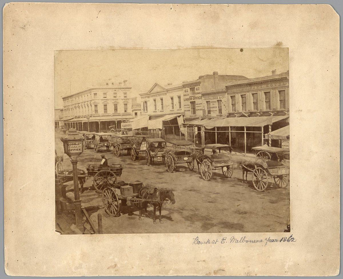 Bourke St. E. Melbourne, Melbourne City (1860)