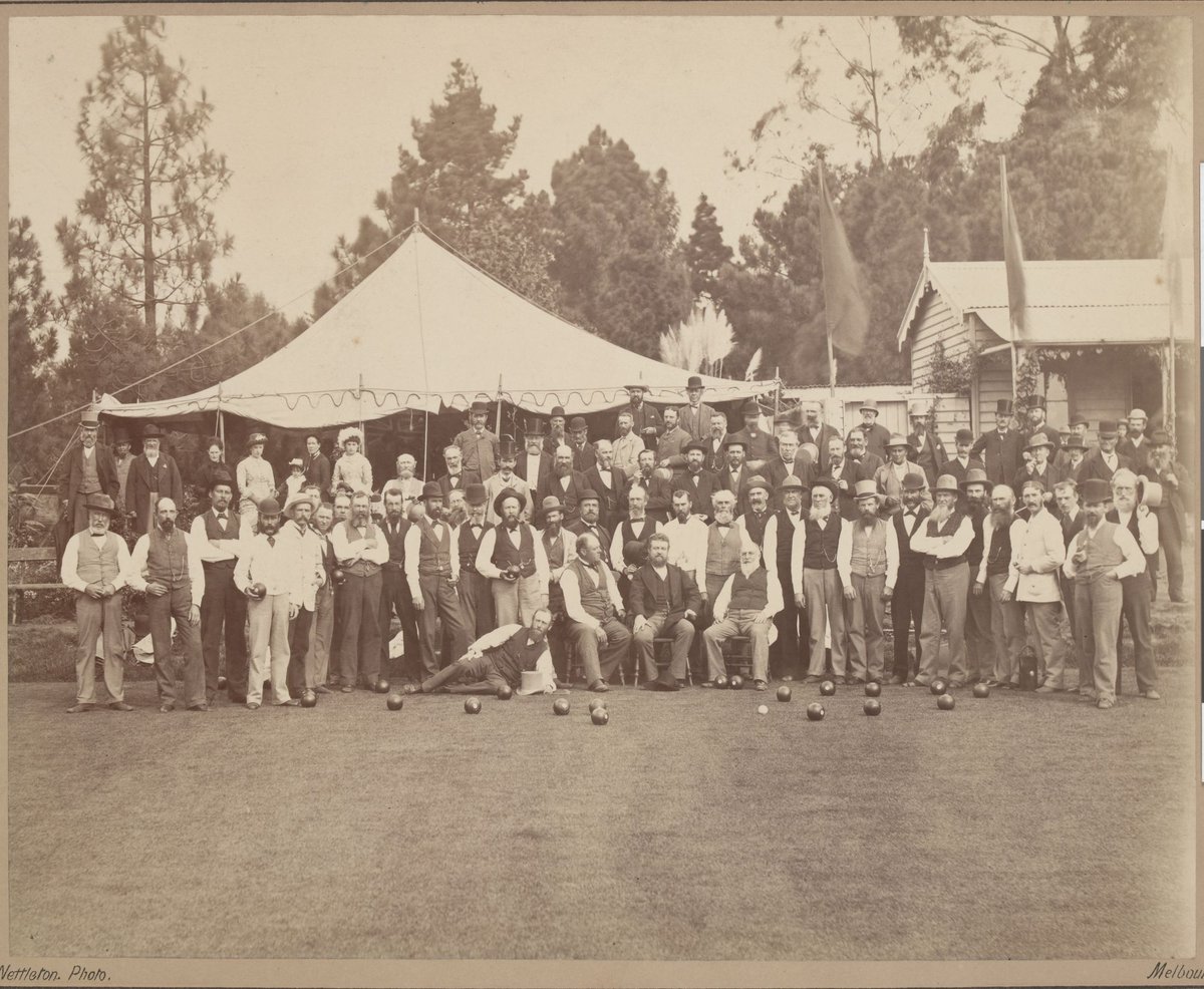 Intercolonial Bowling Match, West Melbourne Green, 27th March 1883