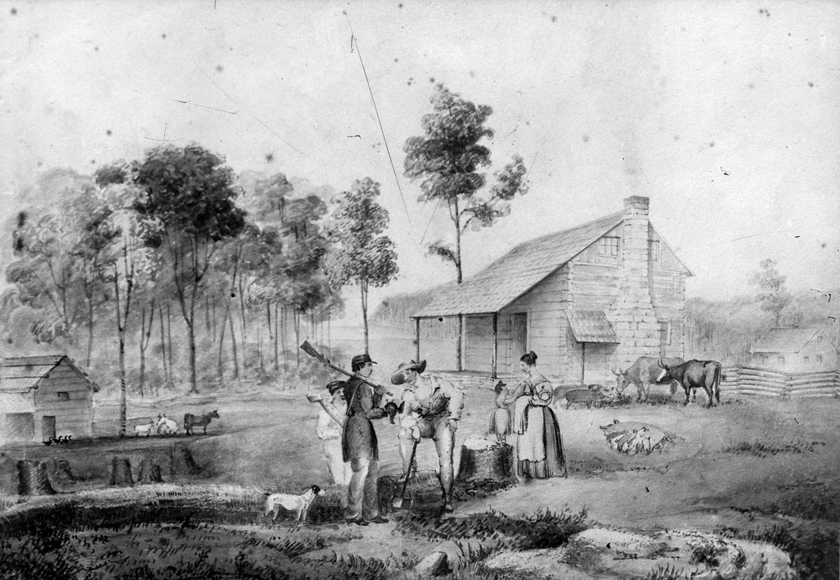 "Collins Street East, 1841", Melbourne City (c. 1920)