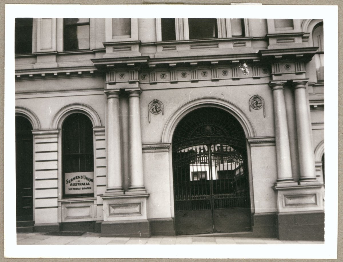 Western Market buildings, cnr of Flinders Lane and William Street Melbourne, Vic, Melbourne City (1949)