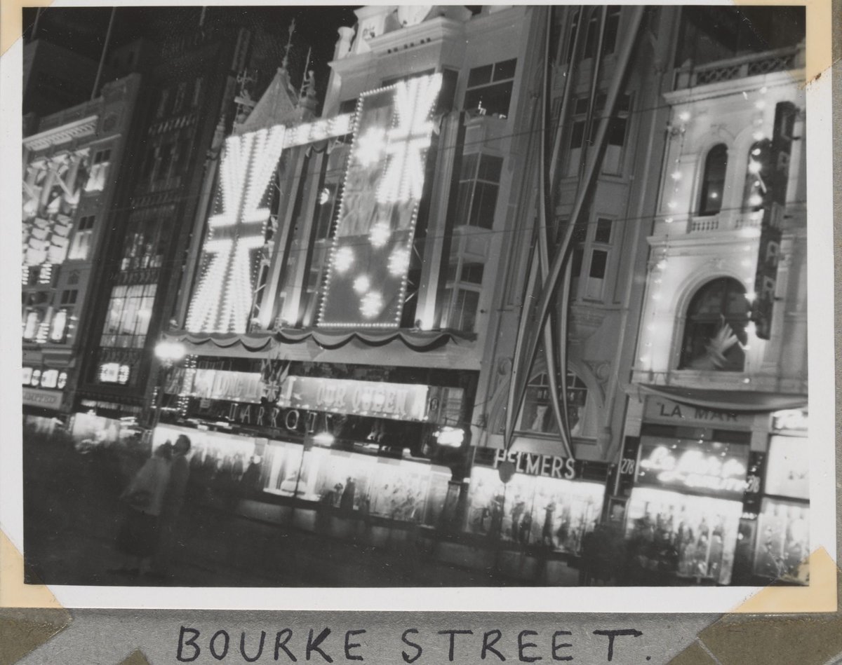 Royal Visit decorations, Melbourne Vic (c. 1954)
