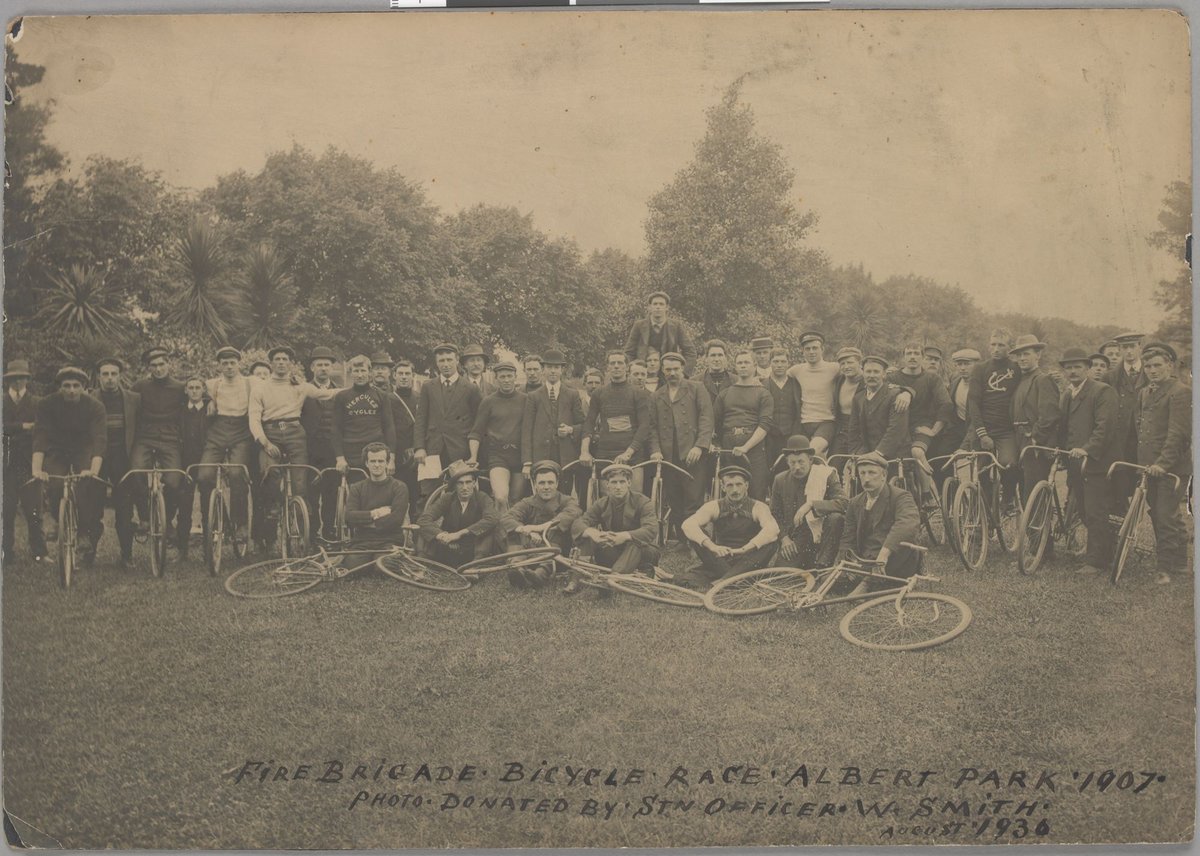 Fire Brigade Bicycle Race Albert Park 1907