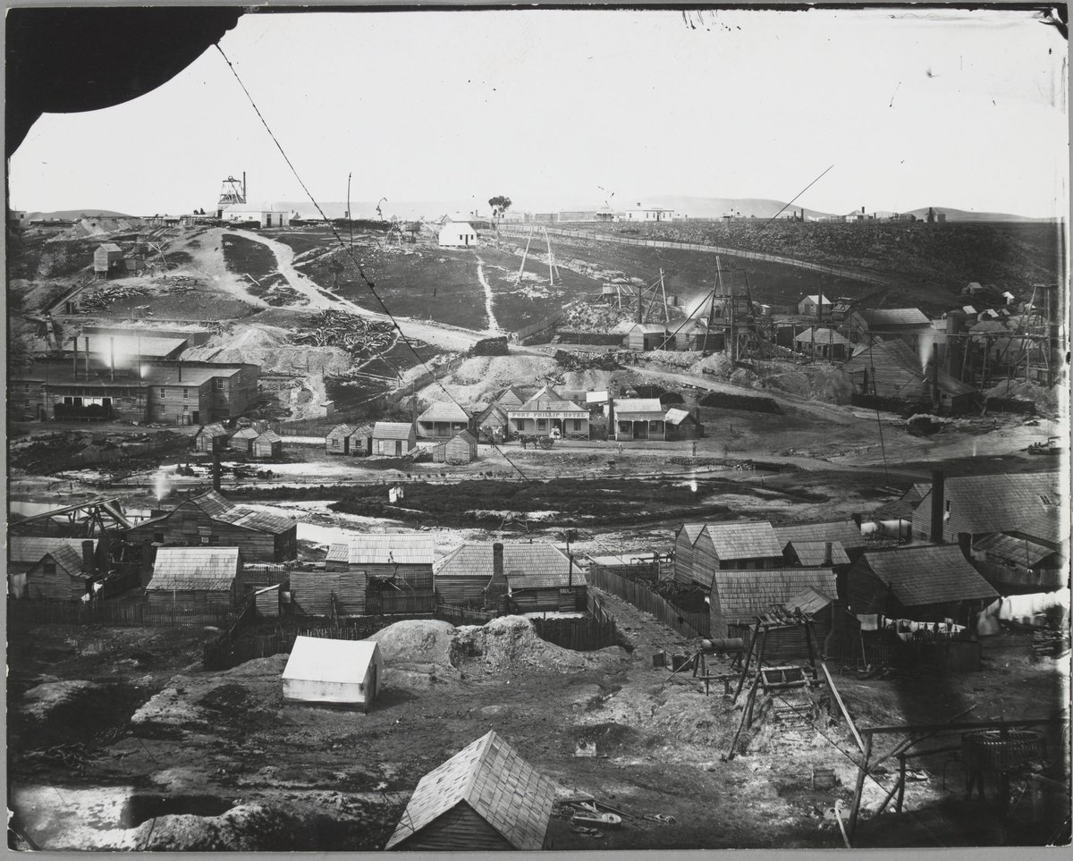 Port Phillip and Colonial Gold Mining Co., Clunes, Port Phillip Bay (c. 1861)