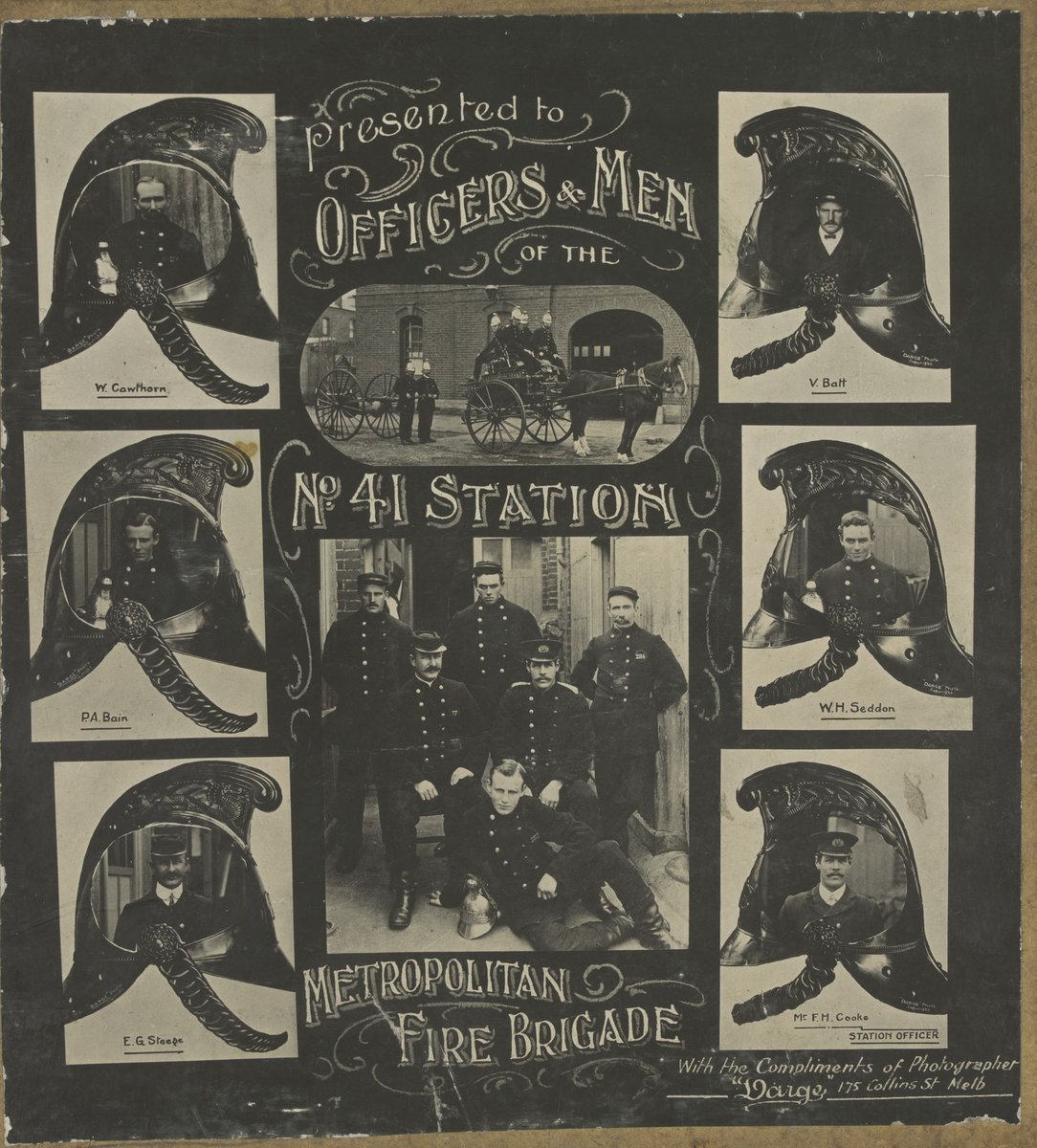 Fire brigades of the Metropolitan Fire Brigade, Melbourne (1909)
