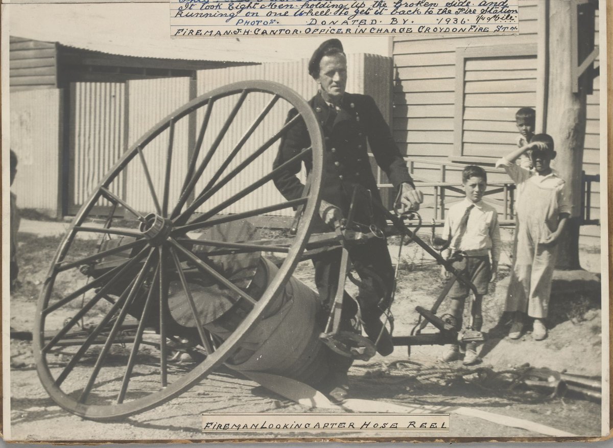 Two photographs relating to the Croydon Fire Station (1900–26)