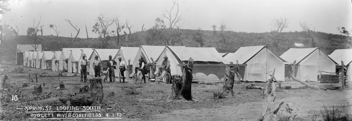 Spring St. Looking South, Powlett River Coalfields 4.1.10, Melbourne City (1910)