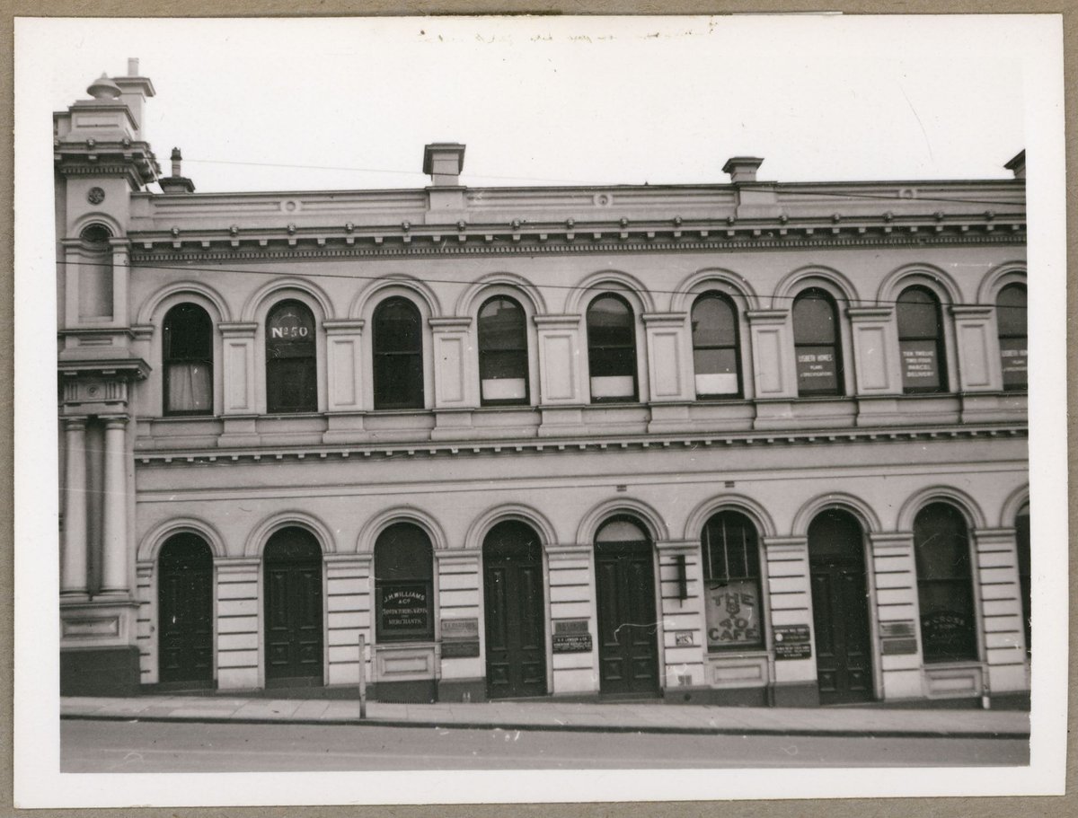Western Market buildings, cnr of Flinders Lane and William Street Melbourne, Vic, Melbourne City (1949)