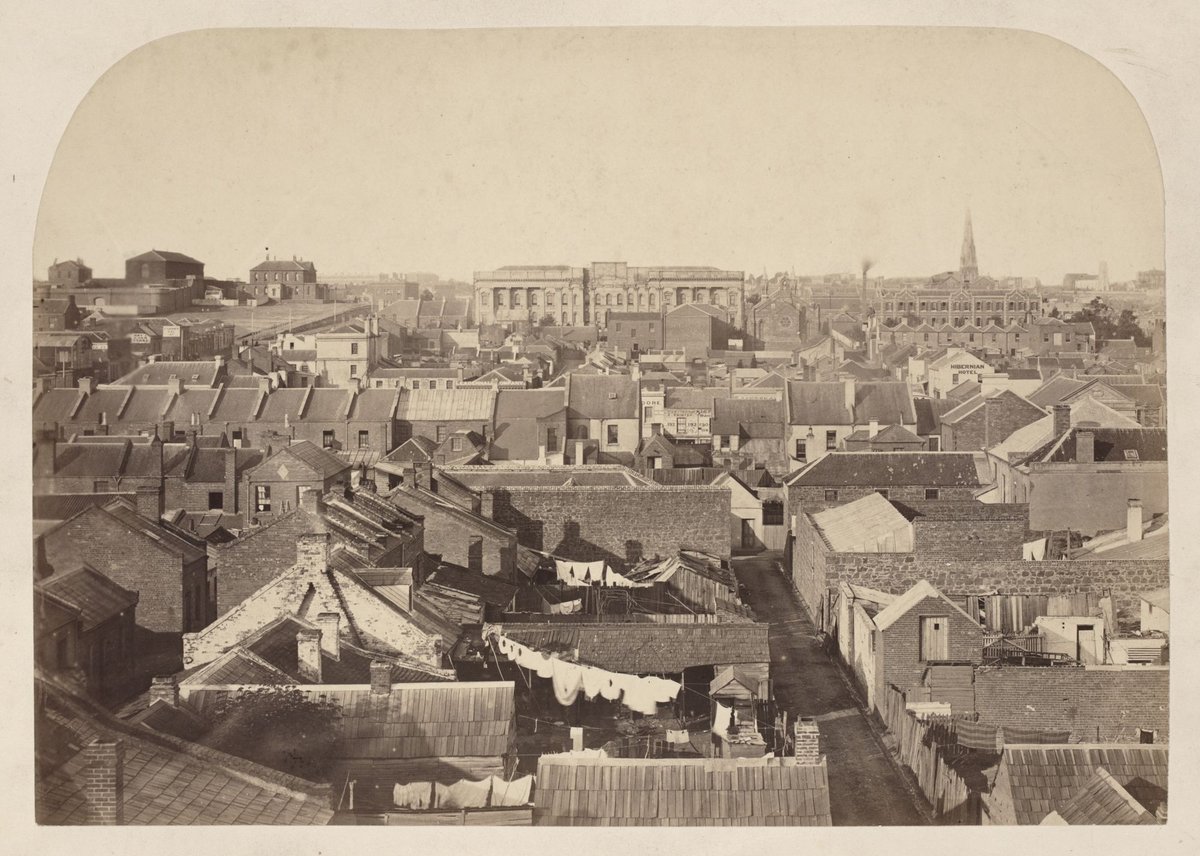View of Melbourne [looking east], Melbourne City (c. 1860)