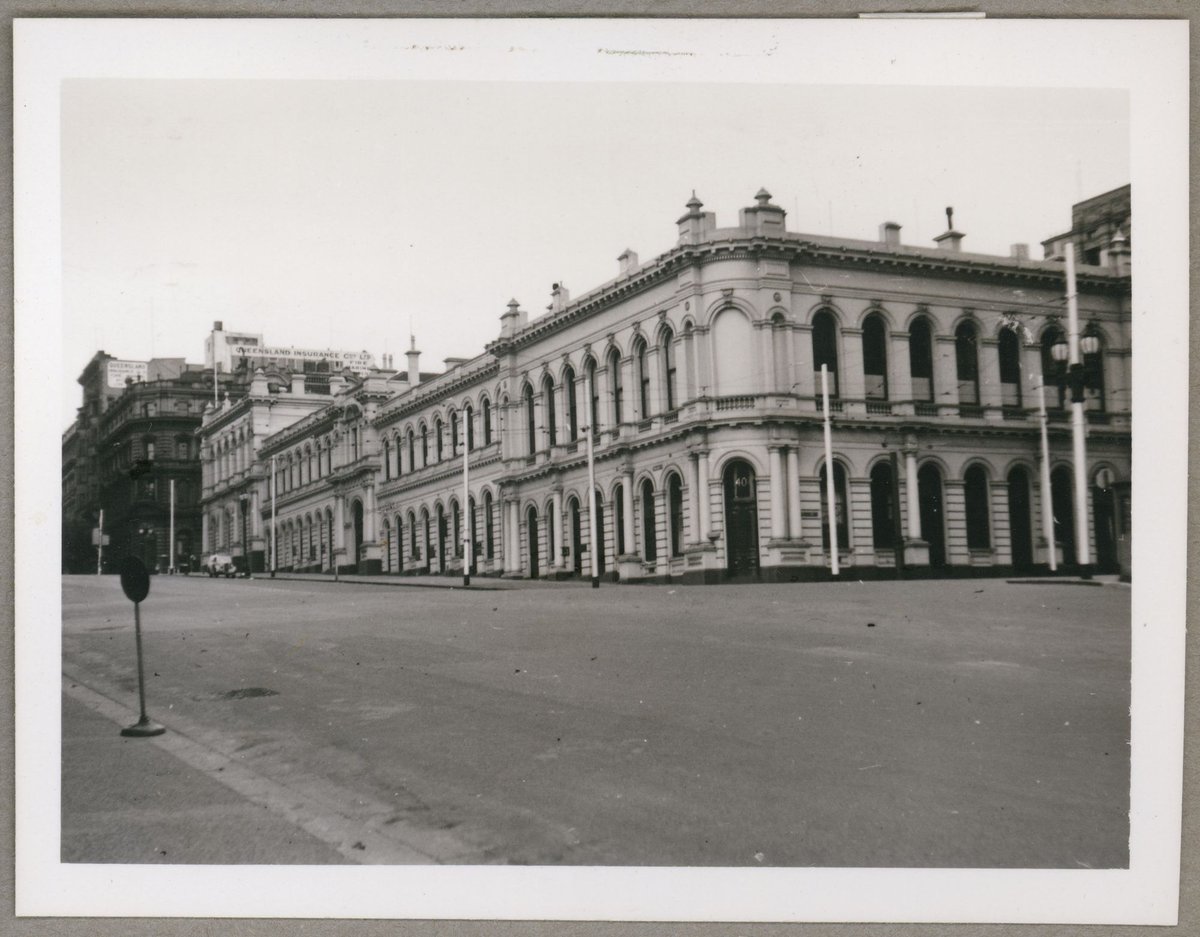 Western Market buildings, cnr of Flinders Lane and William Street Melbourne, Vic, Melbourne City (1949)