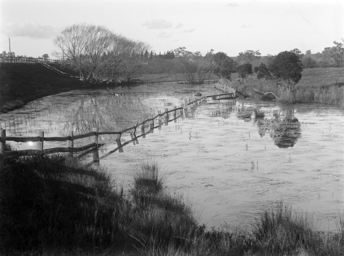 Backwater & fence, etc, Heidelberg (1900)
