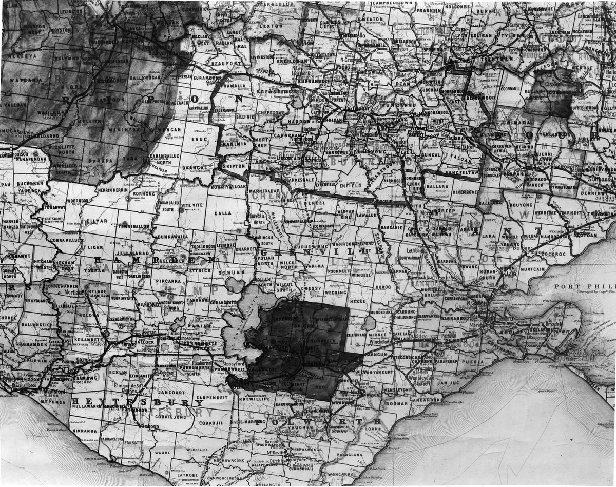 Guide plan and parish map of Melbourne (c. 1914)