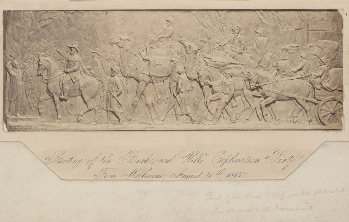 Starting of the Burke and Wills Exploration Party from Melbourne (c. 1870)