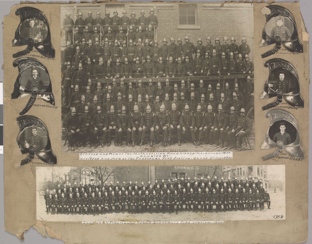Melbourne Metropolitan Fire Brigade portraits, Surrey Hills (1901–09)