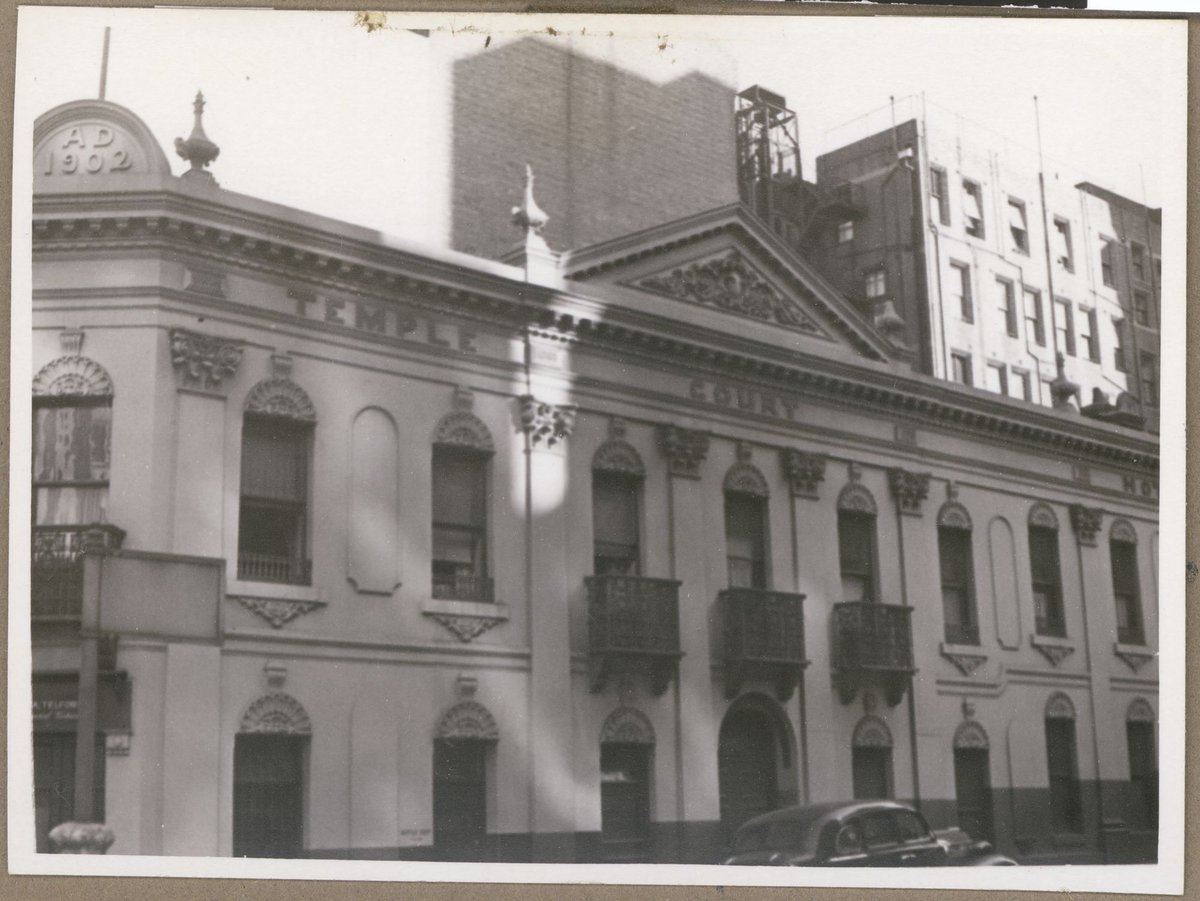 Temple Court Hotel, cnr Queen and Little Collins Streets, Melbourne City (1949)
